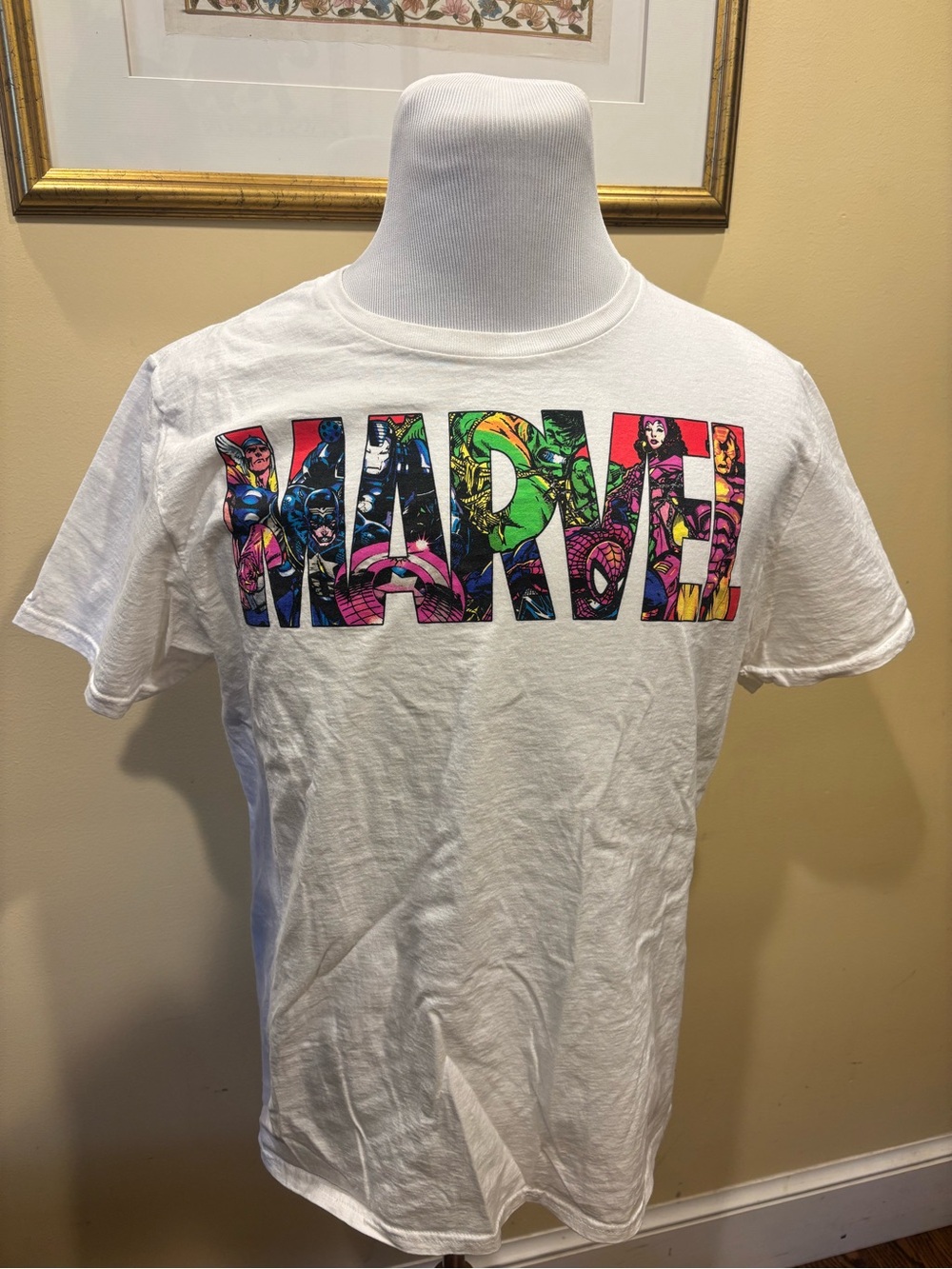 Marvel Multicolor Comic Letter Logo Tee